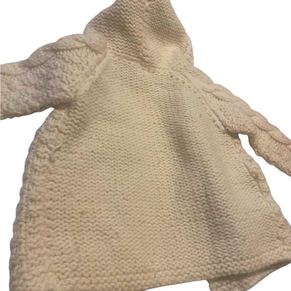 Hand knitted by Grazia made in Italy merino wool vintage toddler cardigan sz 2T - Picture 8 of 11